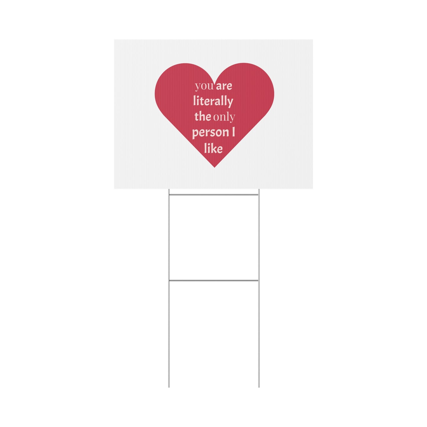 Plastic Yard Sign