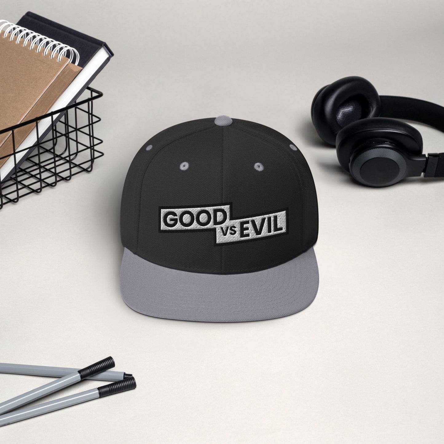 "Good vs Evil" Snapback Hat