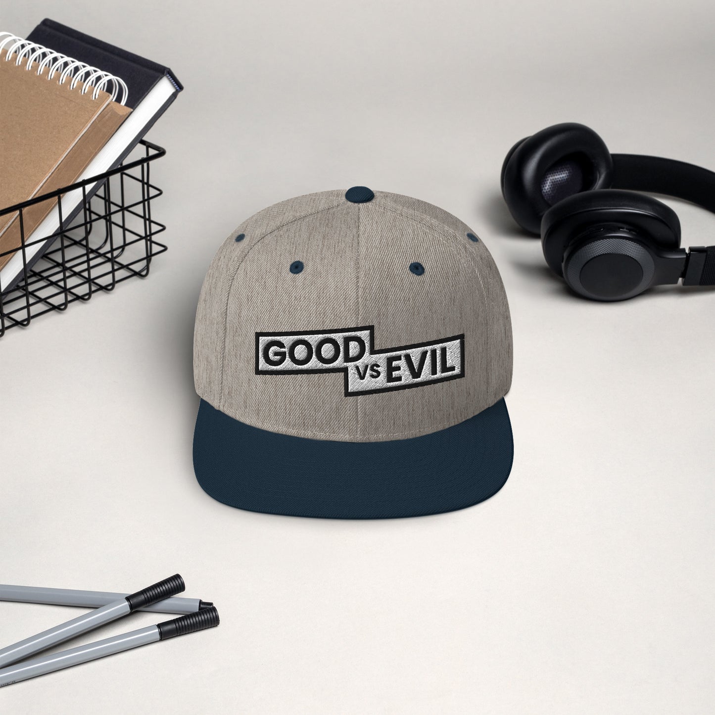 "Good vs Evil" Snapback Hat