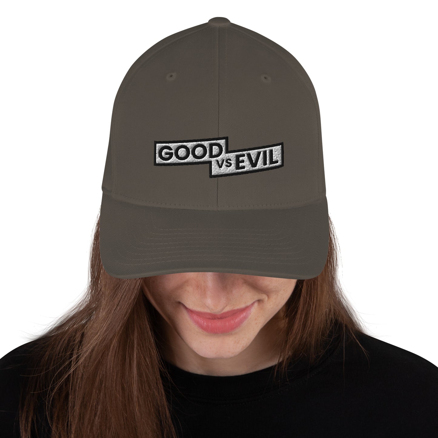 "Good vs Evil" Flexfit Structured Twill Cap