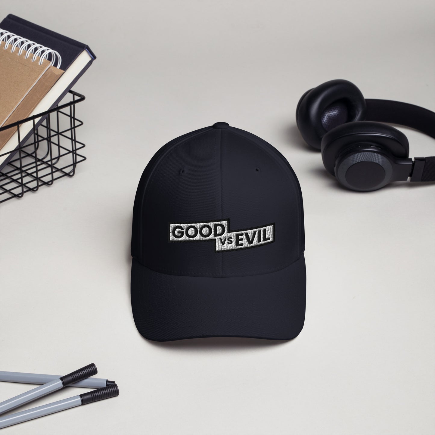 "Good vs Evil" Flexfit Structured Twill Cap