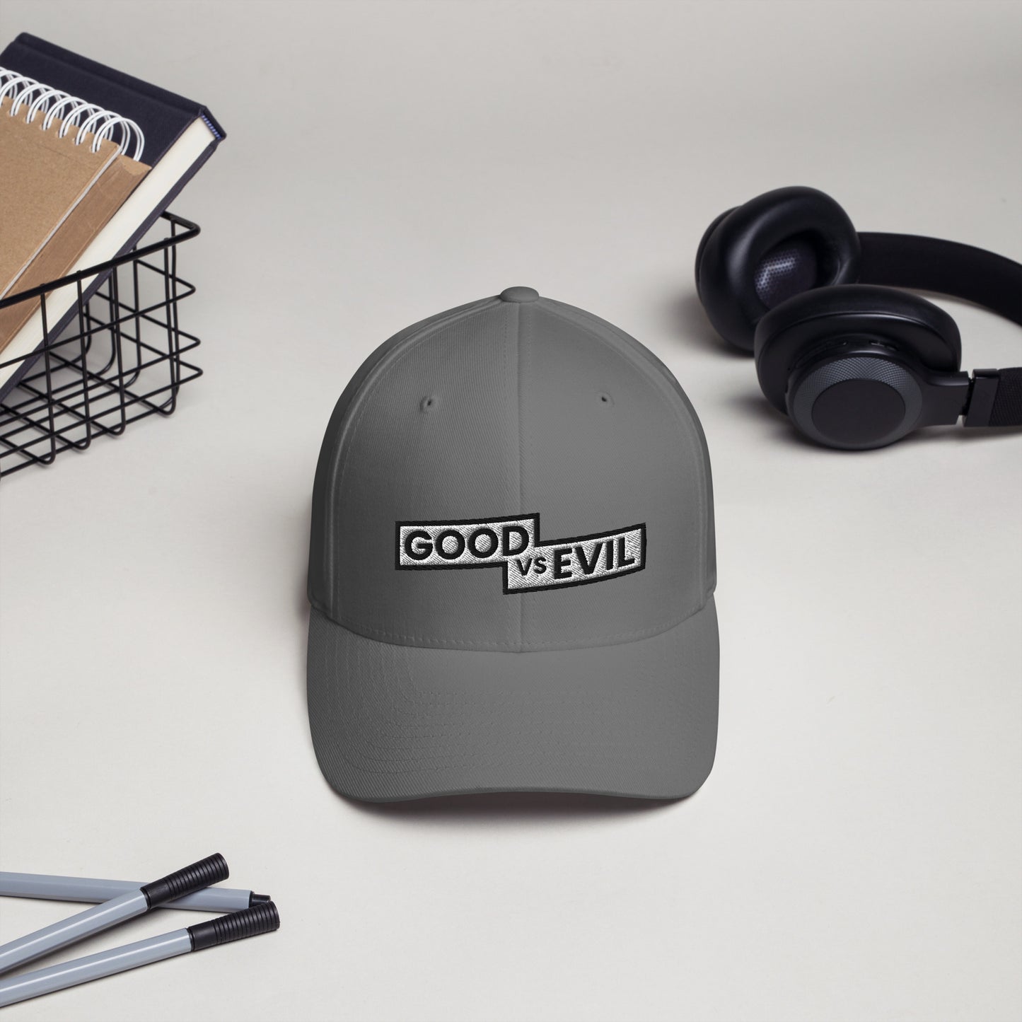 "Good vs Evil" Flexfit Structured Twill Cap