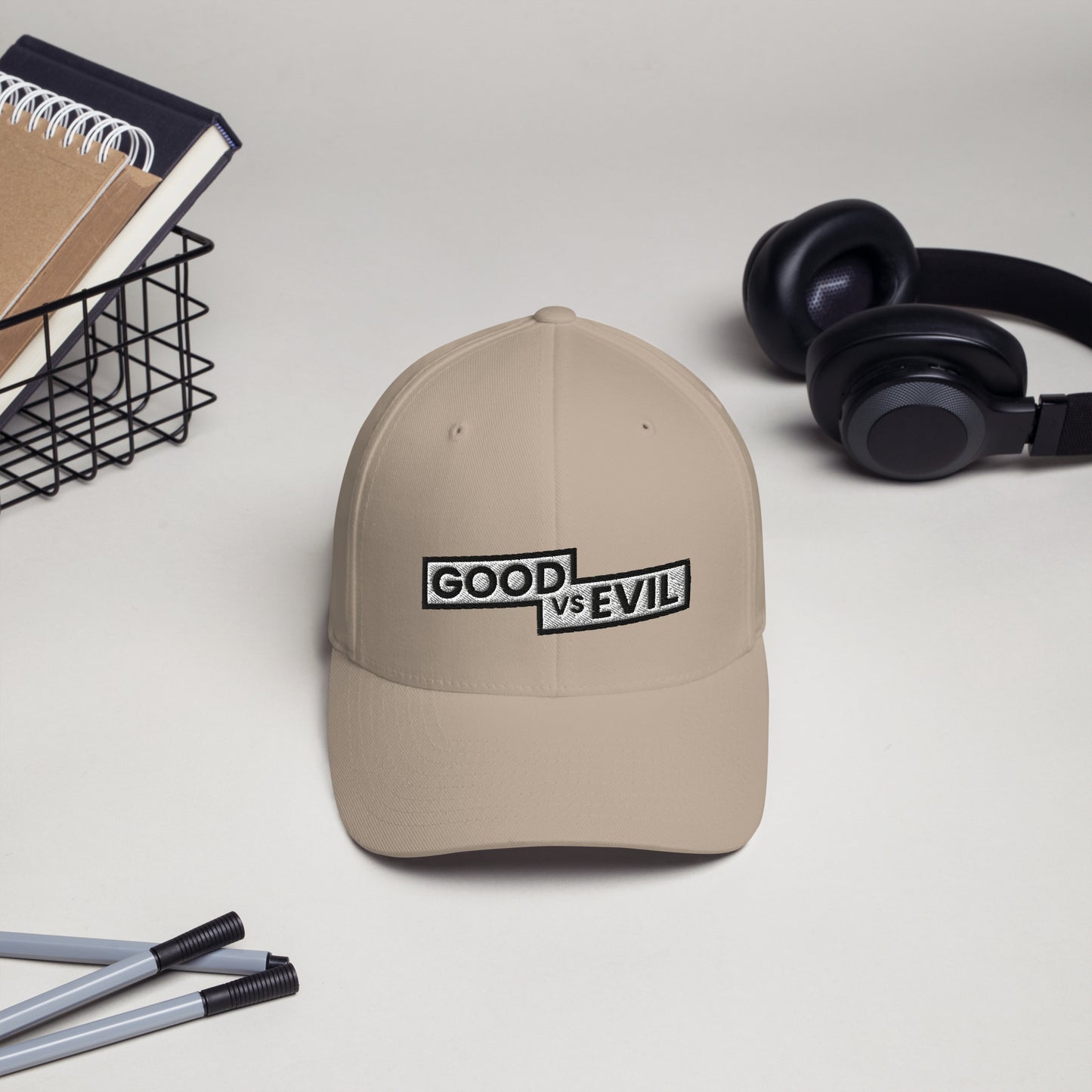 "Good vs Evil" Flexfit Structured Twill Cap