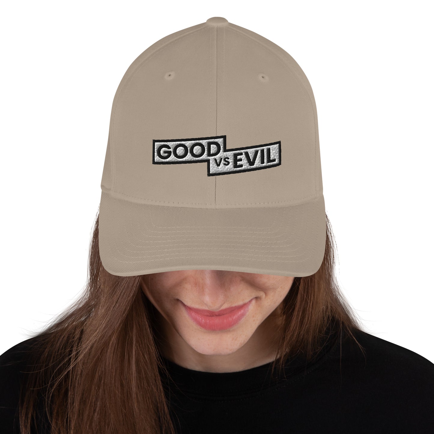 "Good vs Evil" Flexfit Structured Twill Cap