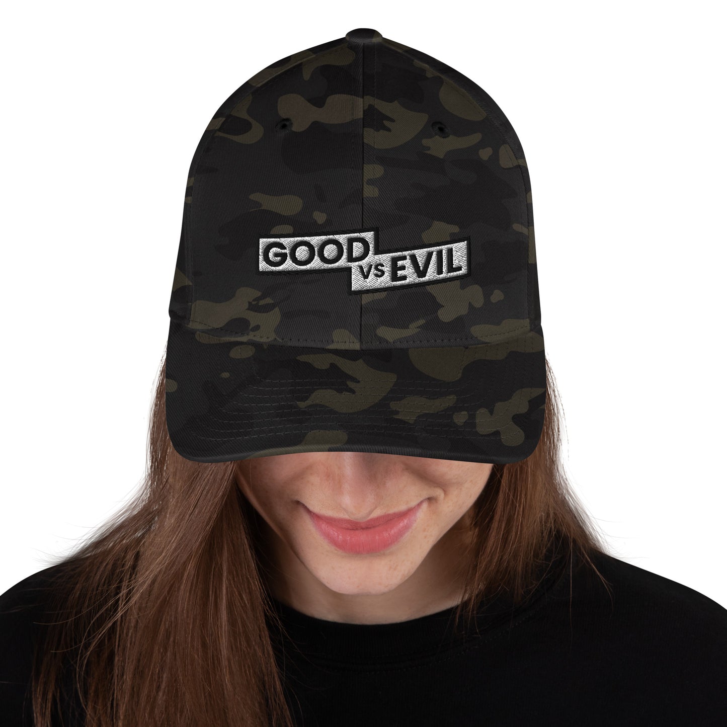 "Good vs Evil" Flexfit Structured Twill Cap