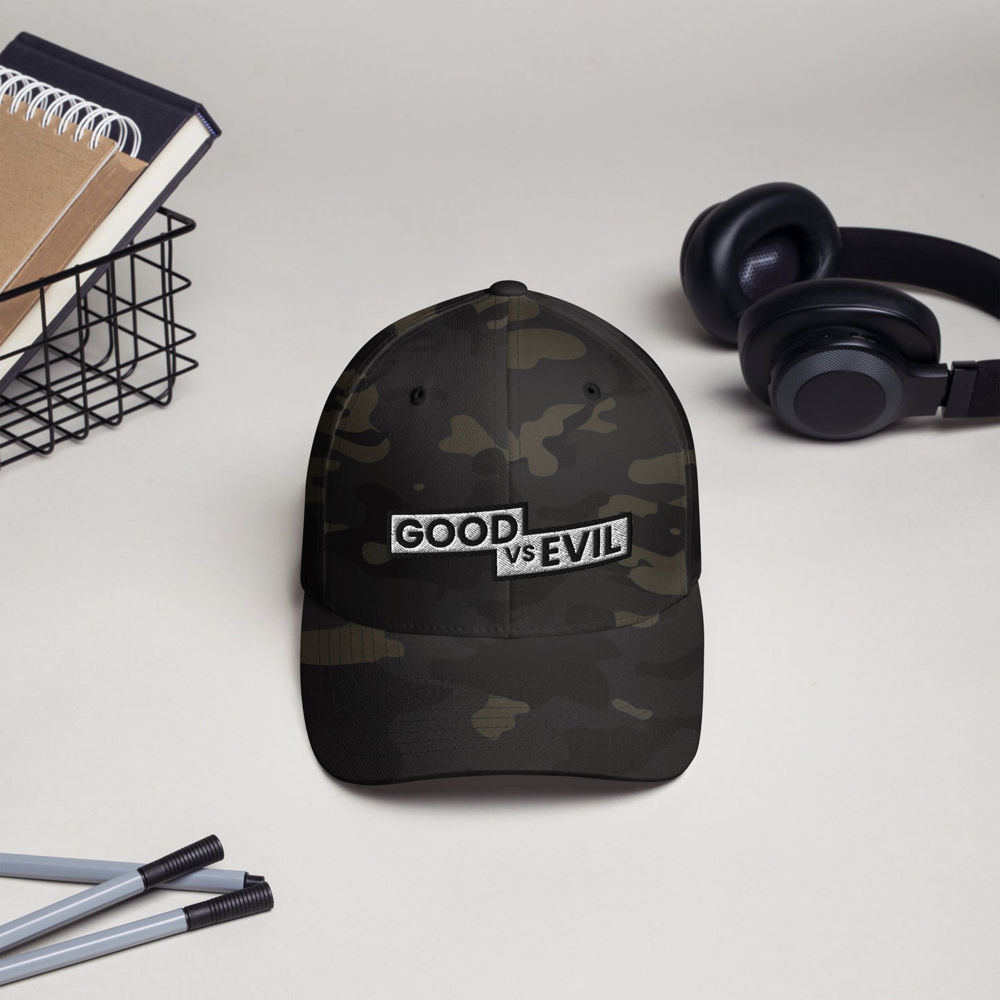 "Good vs Evil" Flexfit Structured Twill Cap