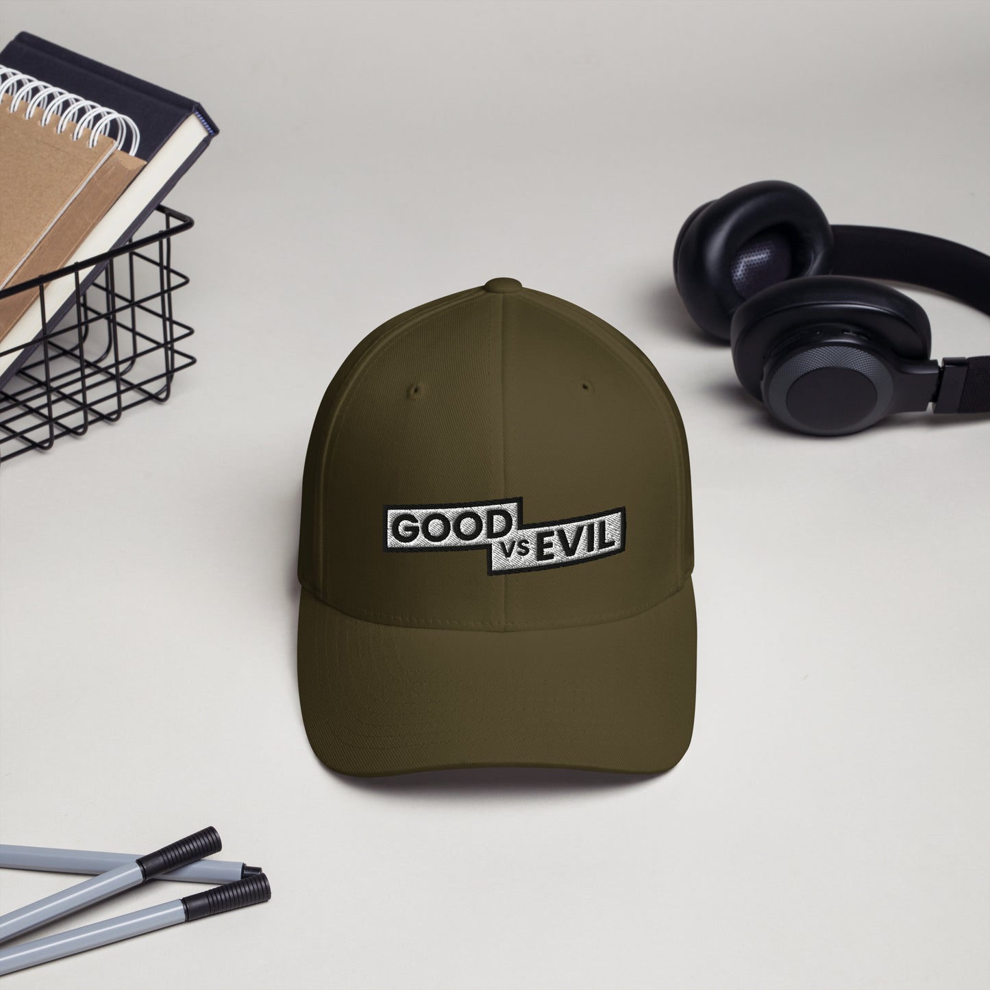 "Good vs Evil" Flexfit Structured Twill Cap