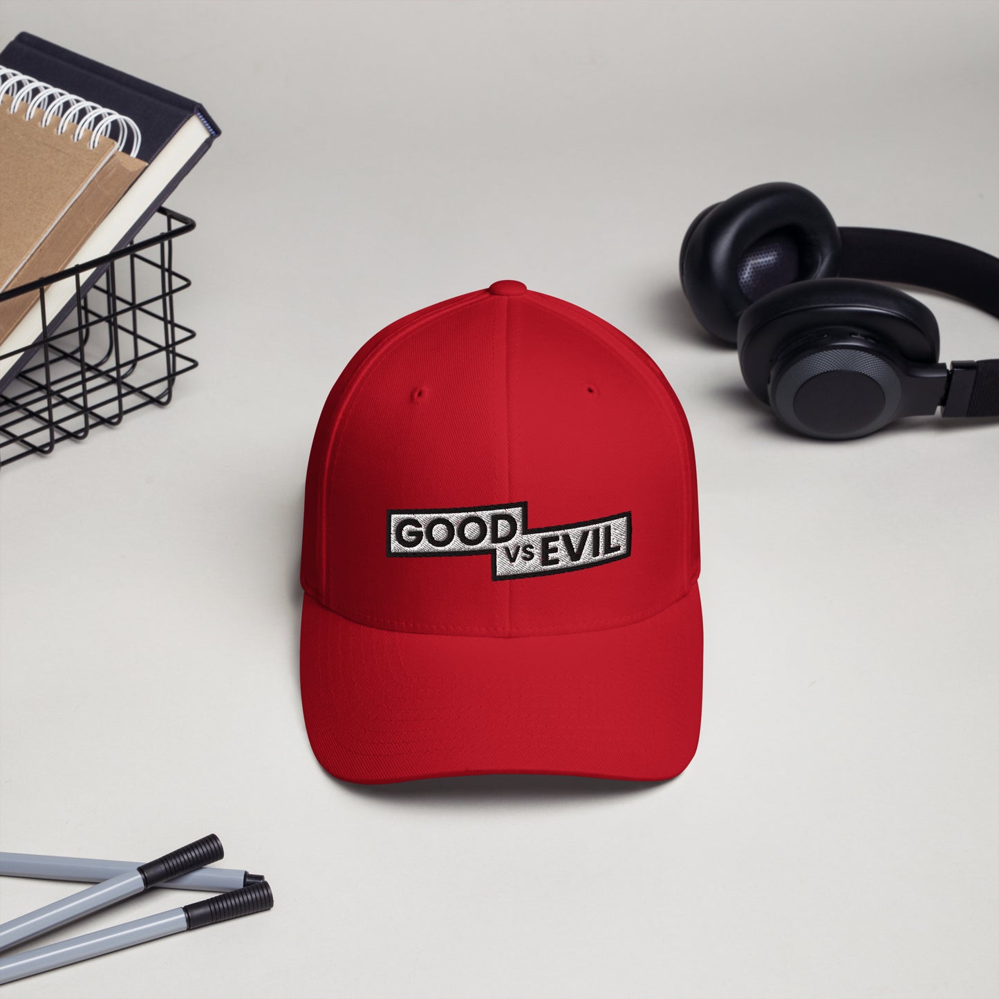 "Good vs Evil" Flexfit Structured Twill Cap