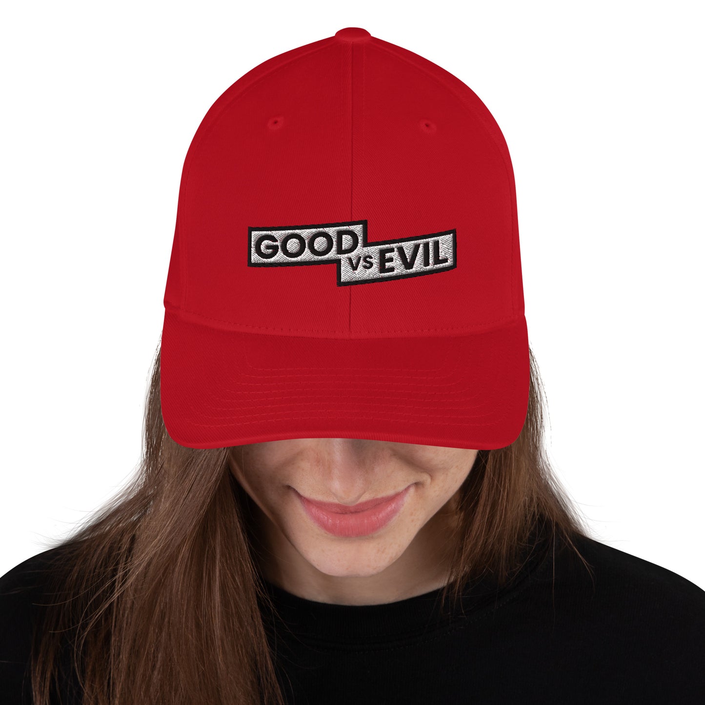 "Good vs Evil" Flexfit Structured Twill Cap