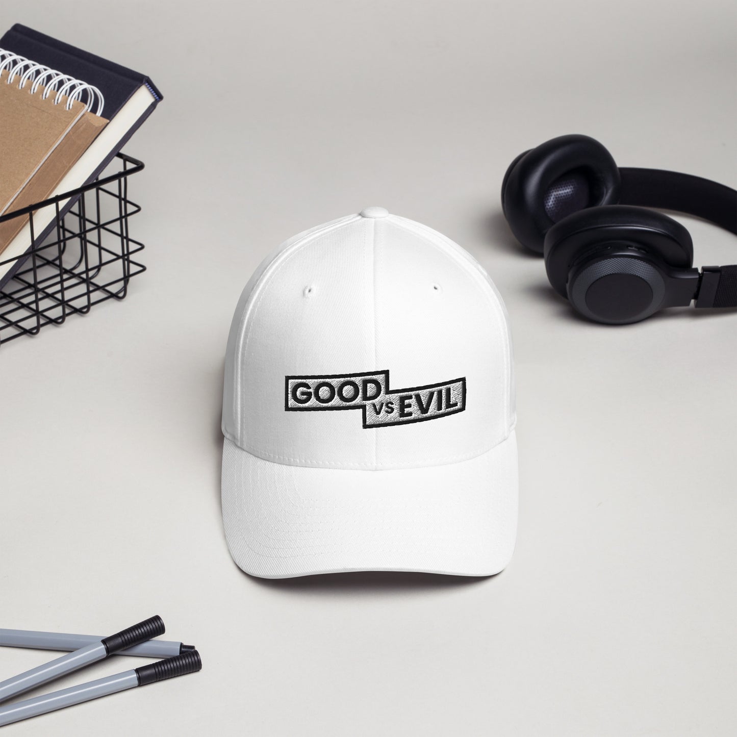 "Good vs Evil" Flexfit Structured Twill Cap