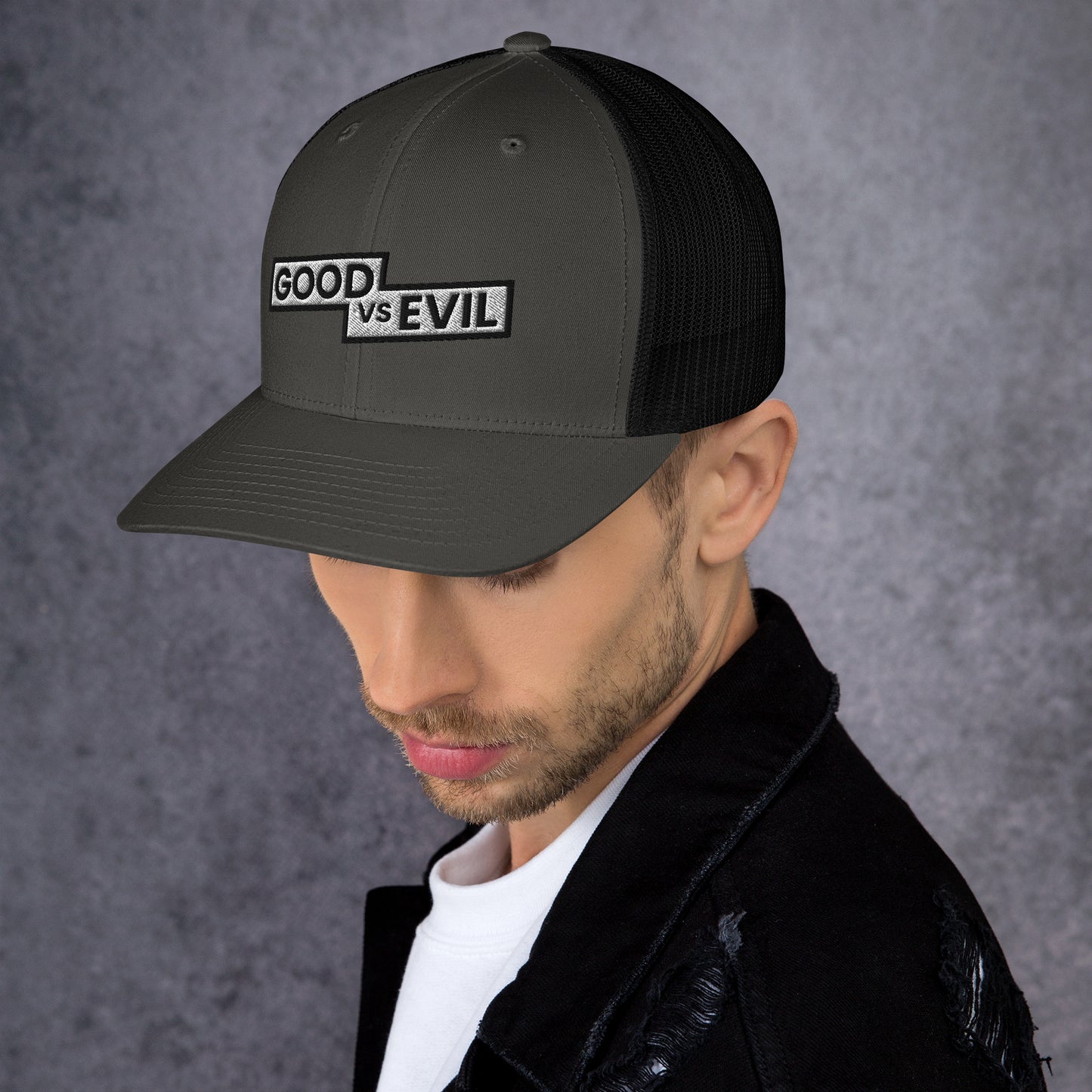 "Good vs Evil" Trucker Cap