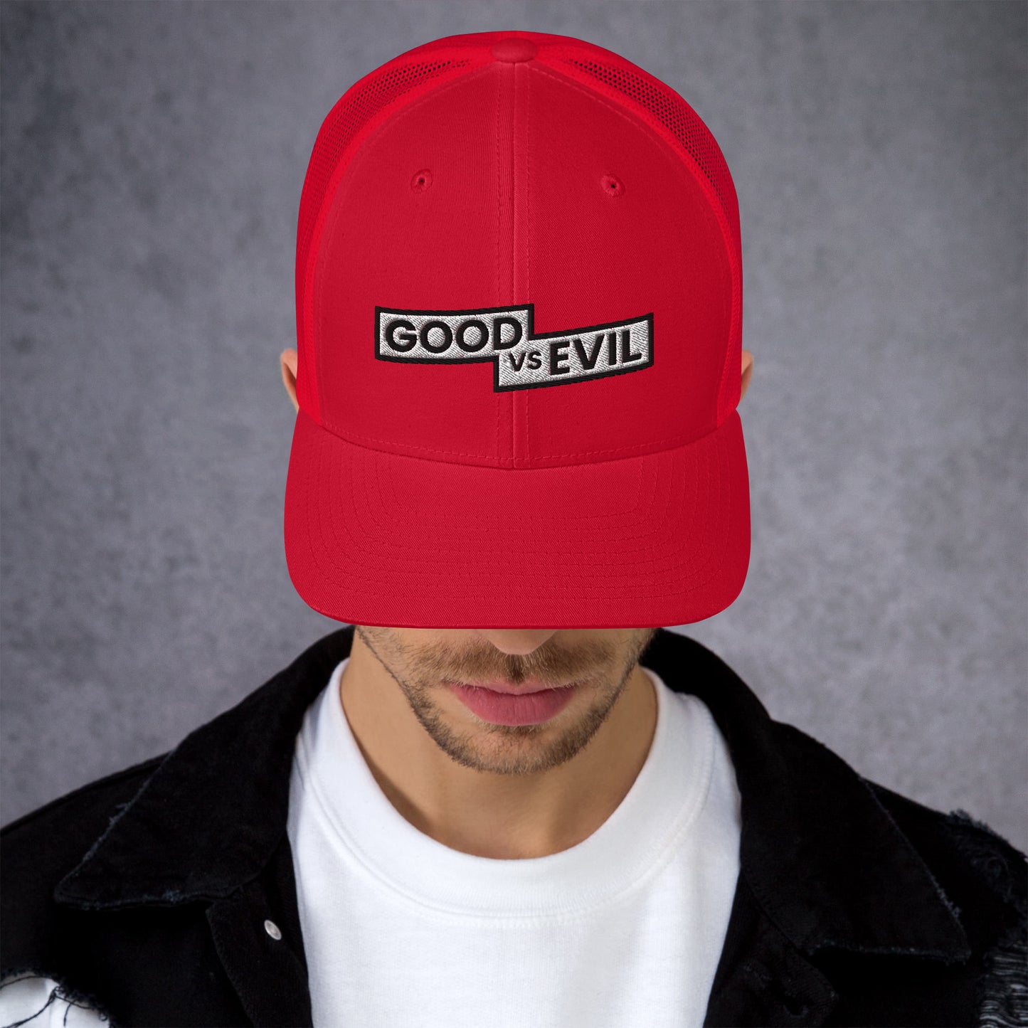 "Good vs Evil" Trucker Cap