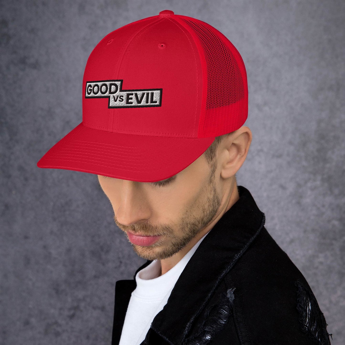 "Good vs Evil" Trucker Cap