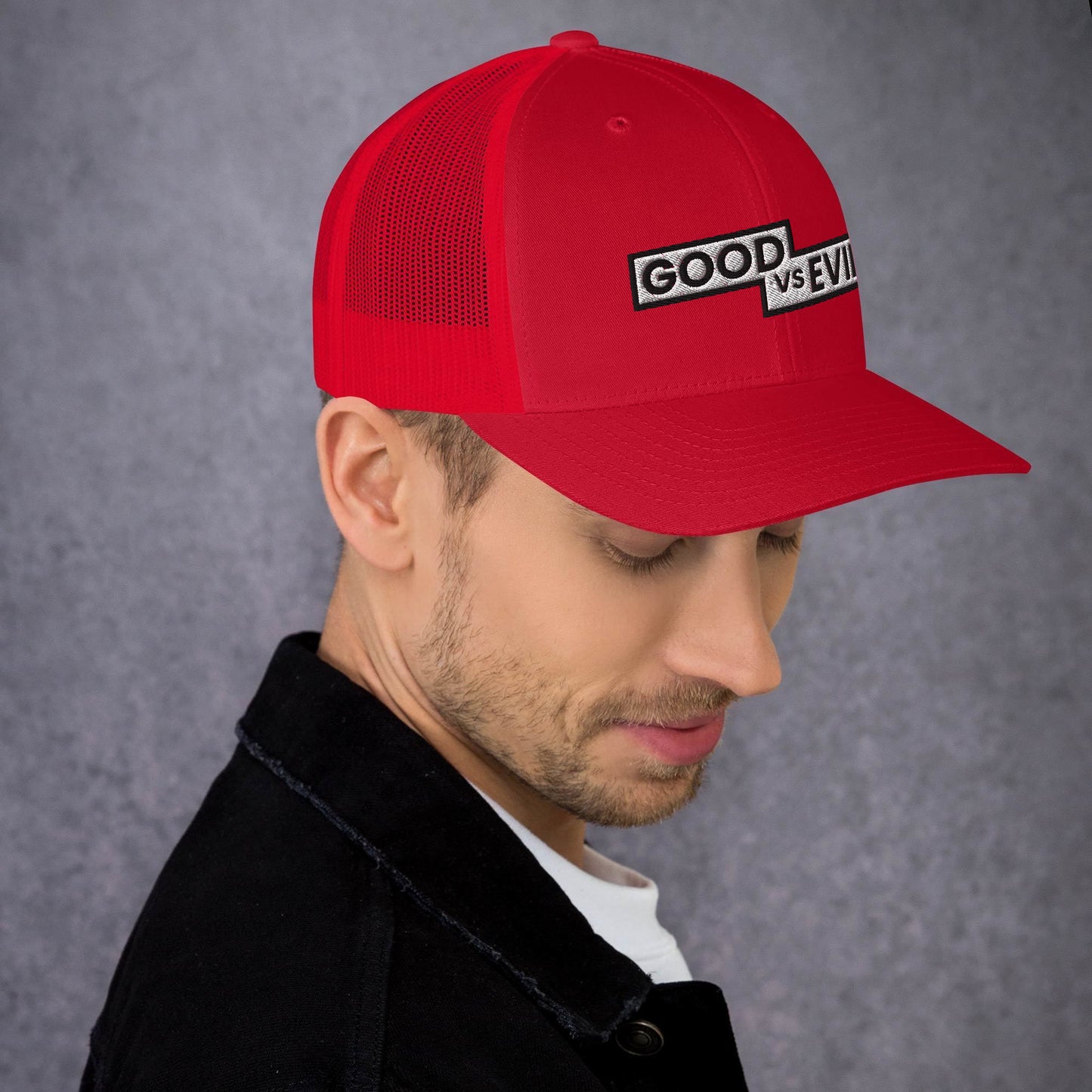 "Good vs Evil" Trucker Cap