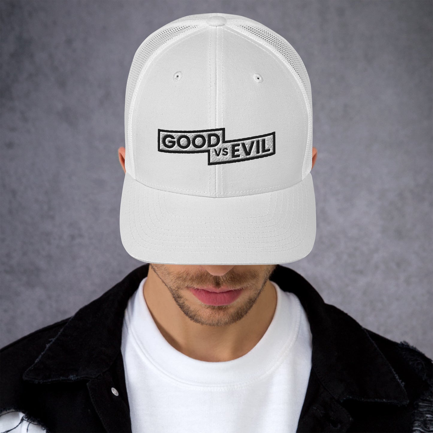 "Good vs Evil" Trucker Cap