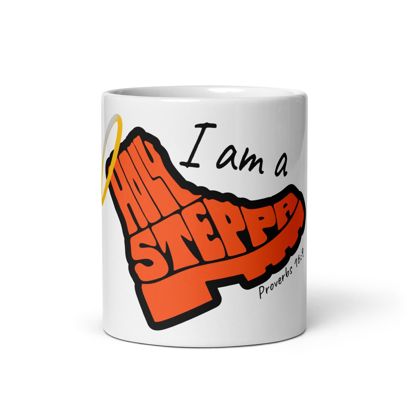 "Holy Steppa" White glossy mug