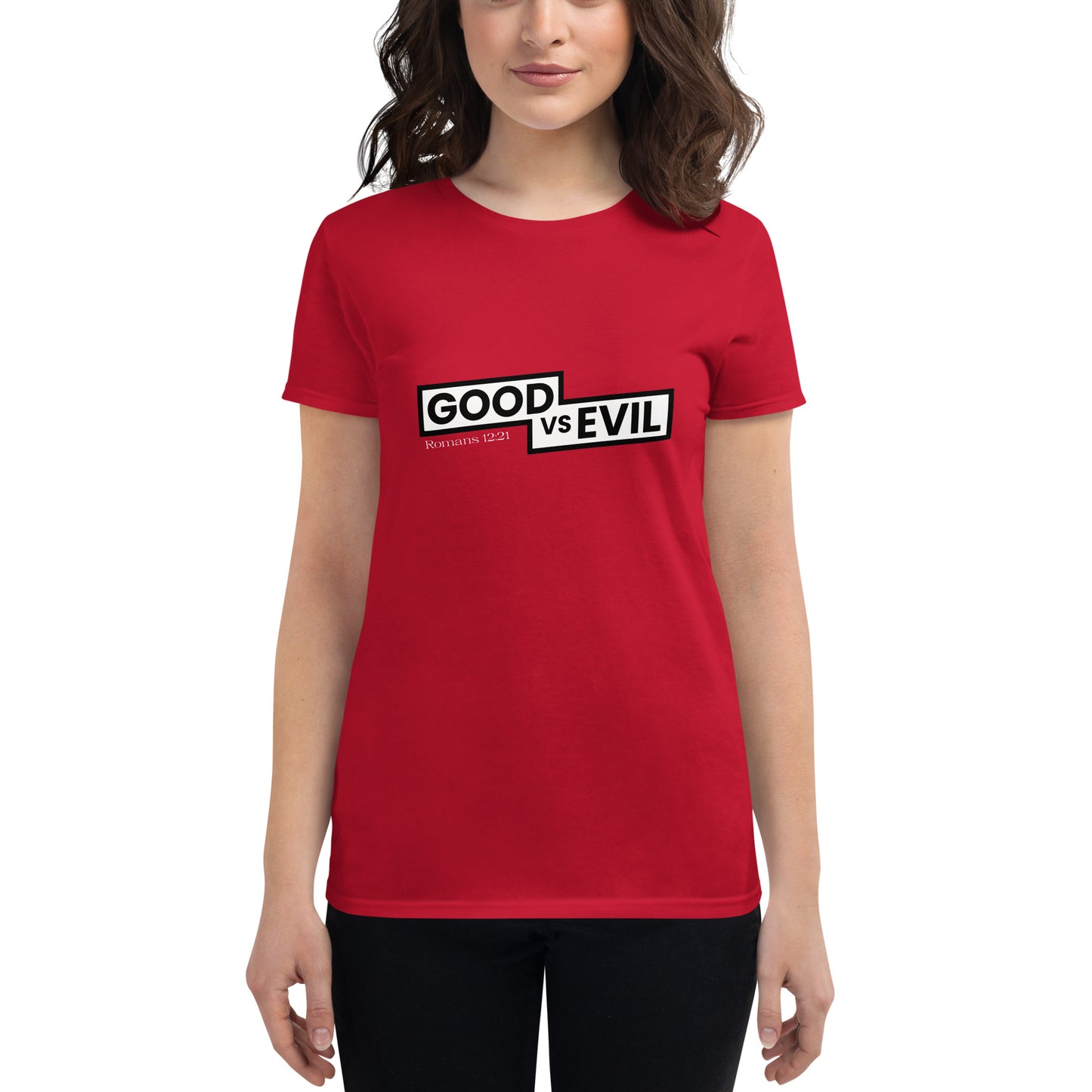 "Good vs Evil" Women's short sleeve t-shirt